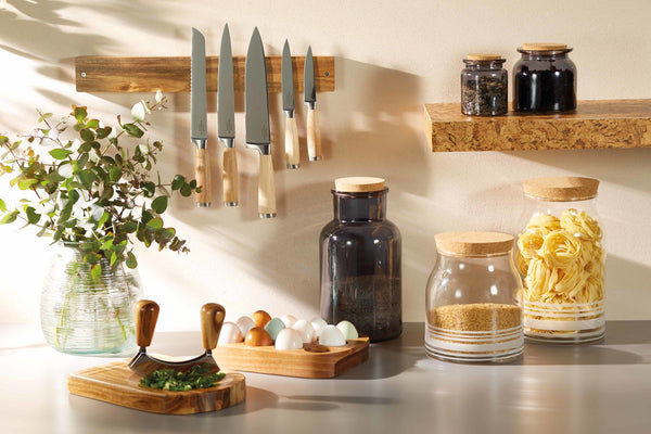 Natural Elements Acacia Wood Magnetic Knife Holder image 5