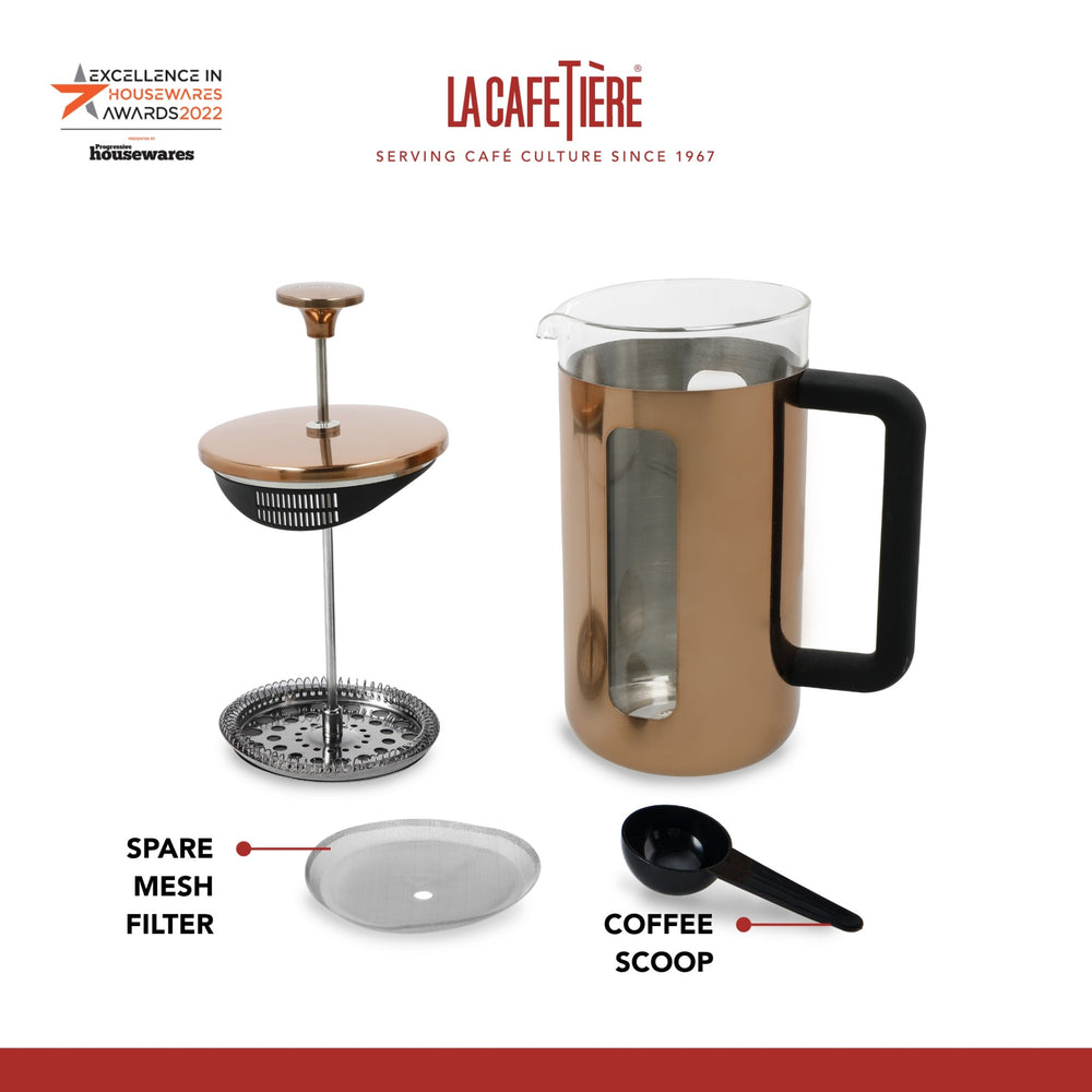 La Cafetière Pisa Copper Cafetière - 3 Cup
