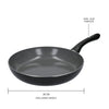 3pc Can-to-Pan Recycled Aluminium & Ceramic Frying Pan Set with 3x Non-Stick Frying Pans Sized 20cm, 28cm and 30cm image 3