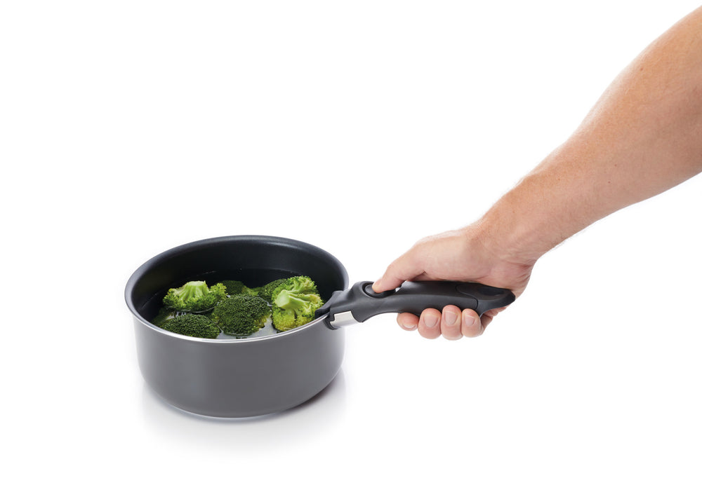 MasterClass Smart Space Set of Three Stacking Induction-Safe Non-Stick Pans