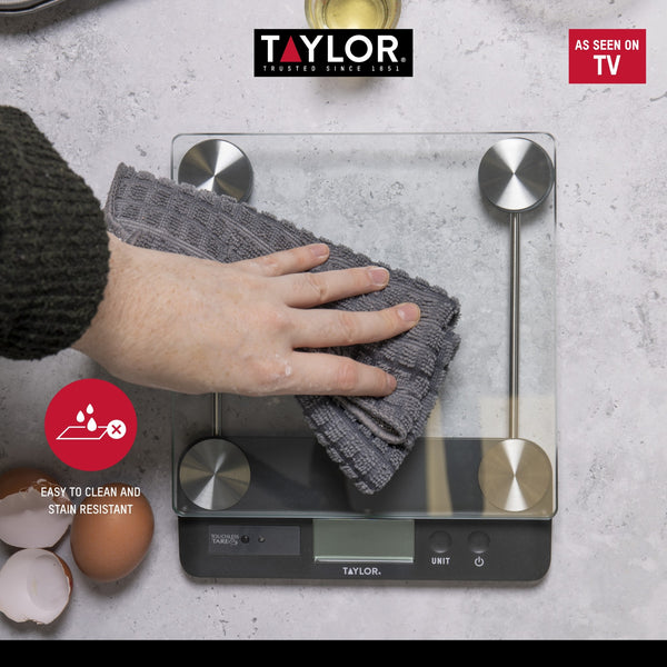 Taylor Pro Touchless TARE Digital Dual 14.4Kg Kitchen Scale image 13