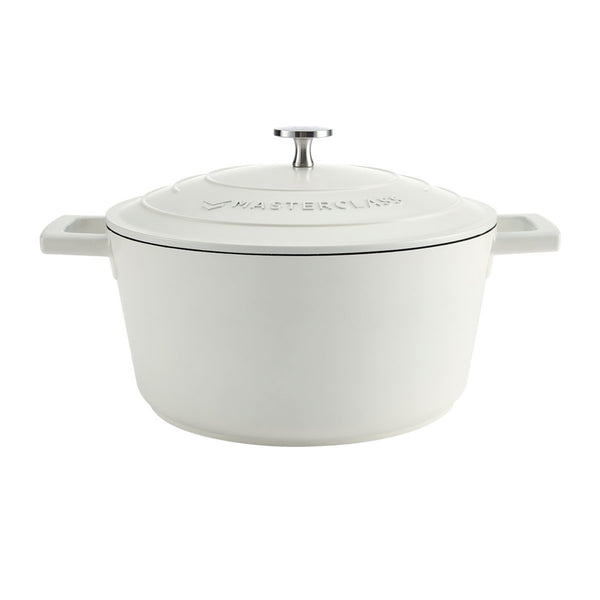 MasterClass Cream Cast Aluminium Casserole Dish, 4L image 3