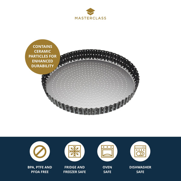 MasterClass Crusty Bake Non-Stick Fluted Round Flan / Quiche Tin, 28cm image 9