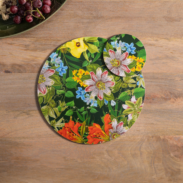 Creative Tops Tropical Floral Set Of 4 Round Placemats, 29 x 29CM image 5