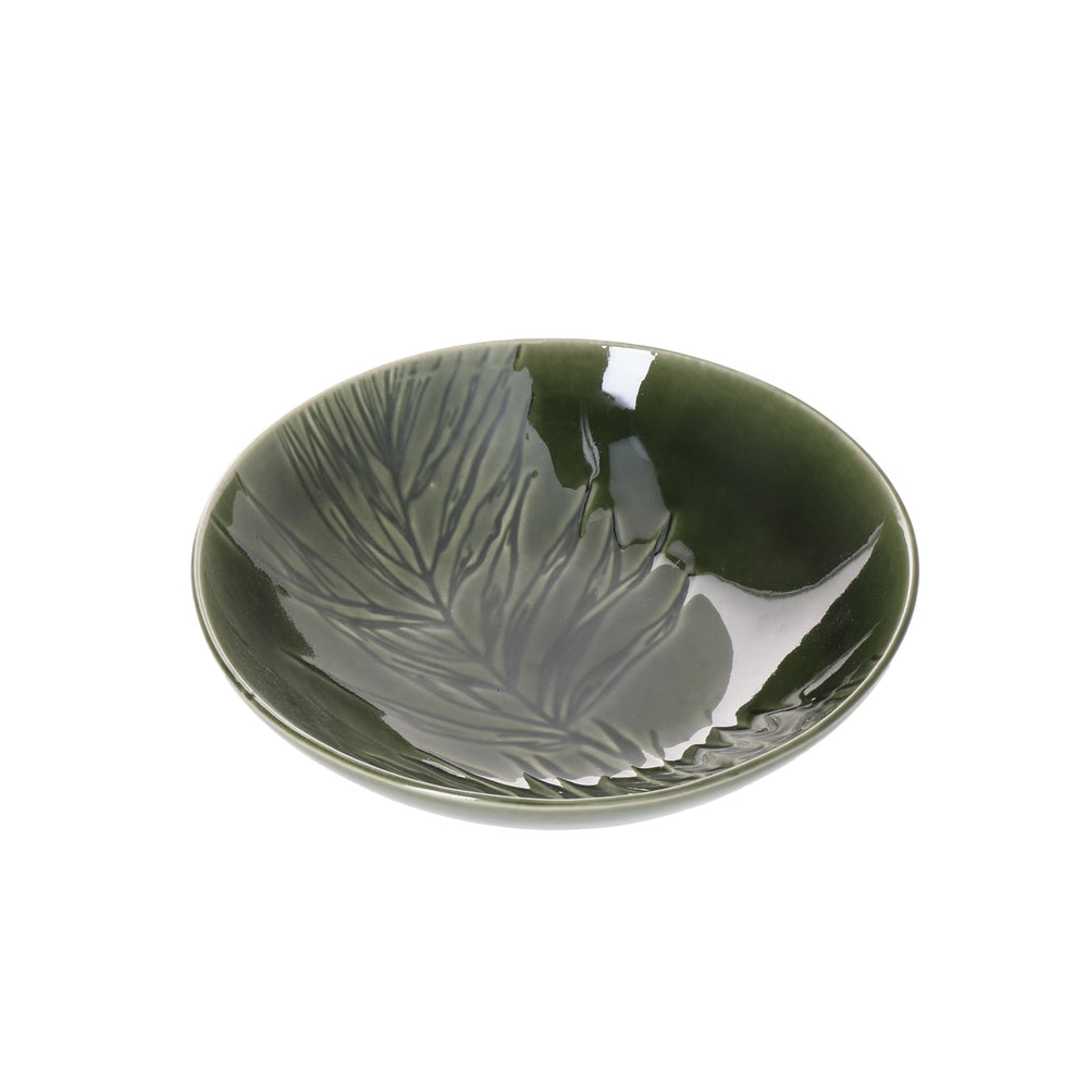 Mikasa Jardin Stoneware Pasta Bowls, Set of 4, 20cm, Green