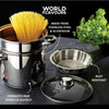 KitchenCraft World of Flavours Italian Pasta Pot with Steamer Insert image 11