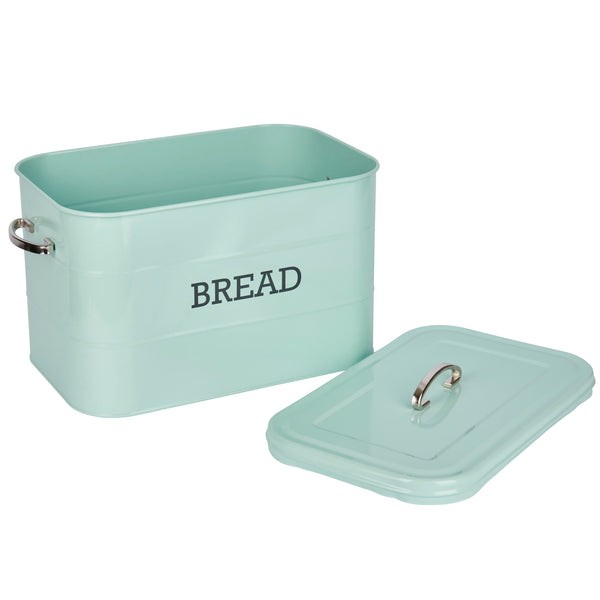 Living Nostalgia Vintage Blue Bread Bin image 3
