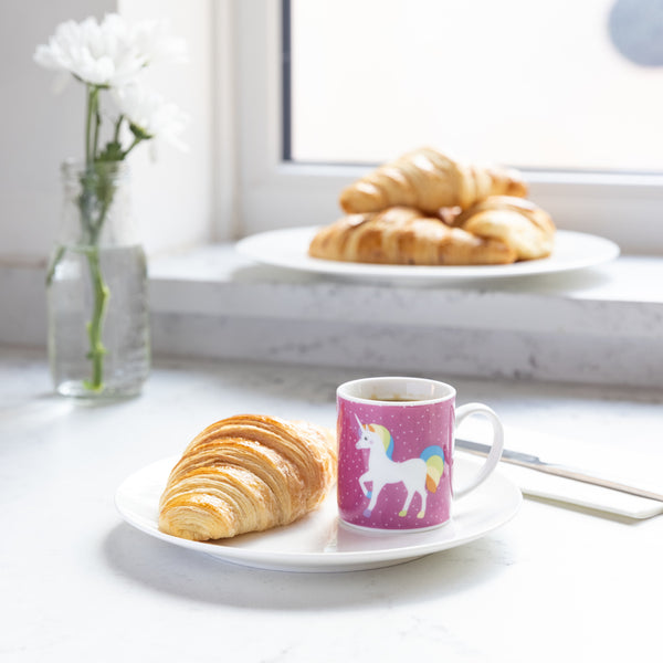 Set of 6 KitchenCraft 80ml Porcelain Unicorn Espresso Cups image 4