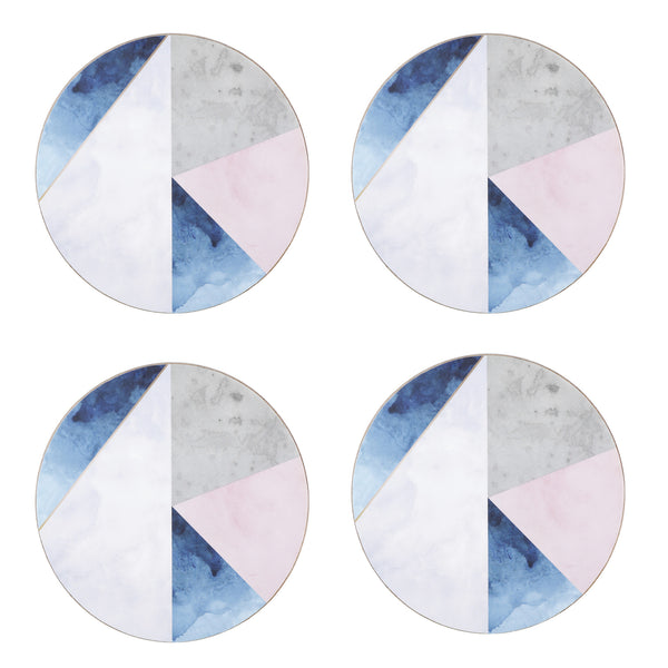 Creative Tops Geometric Palette Pack Of 4 Round Premium Coasters image 2