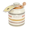 Classic Collection Striped Ceramic Honey Pot with Wooden Dipper image 4