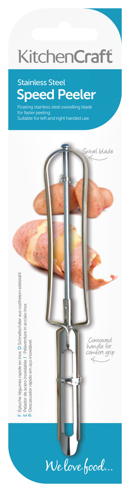 KitchenCraft Speed Peeler With Stainless Steel Blade image 4