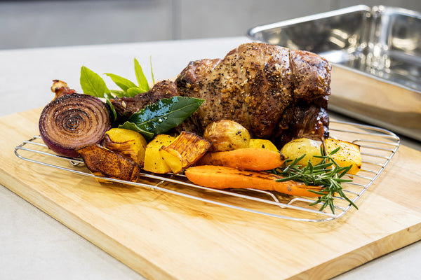 KitchenCraft Stainless Steel 38cm x 27.5cm Roasting Pan image 2