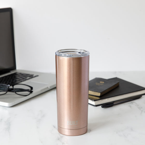 Built 590ml Double Walled Stainless Steel Travel Mug Rose Gold image 5