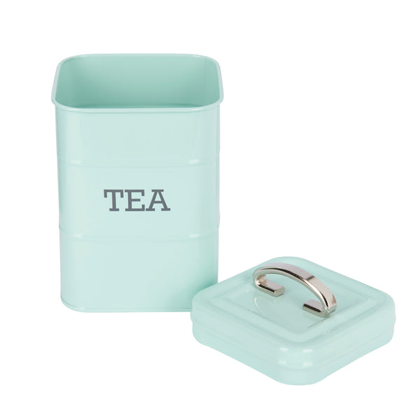 Living Nostalgia Vintage Blue Tea Tin image 3