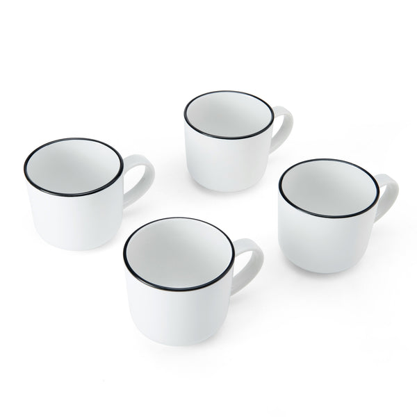 Mikasa Limestone Porcelain Mugs, Set of 4, 360ml, White image 3