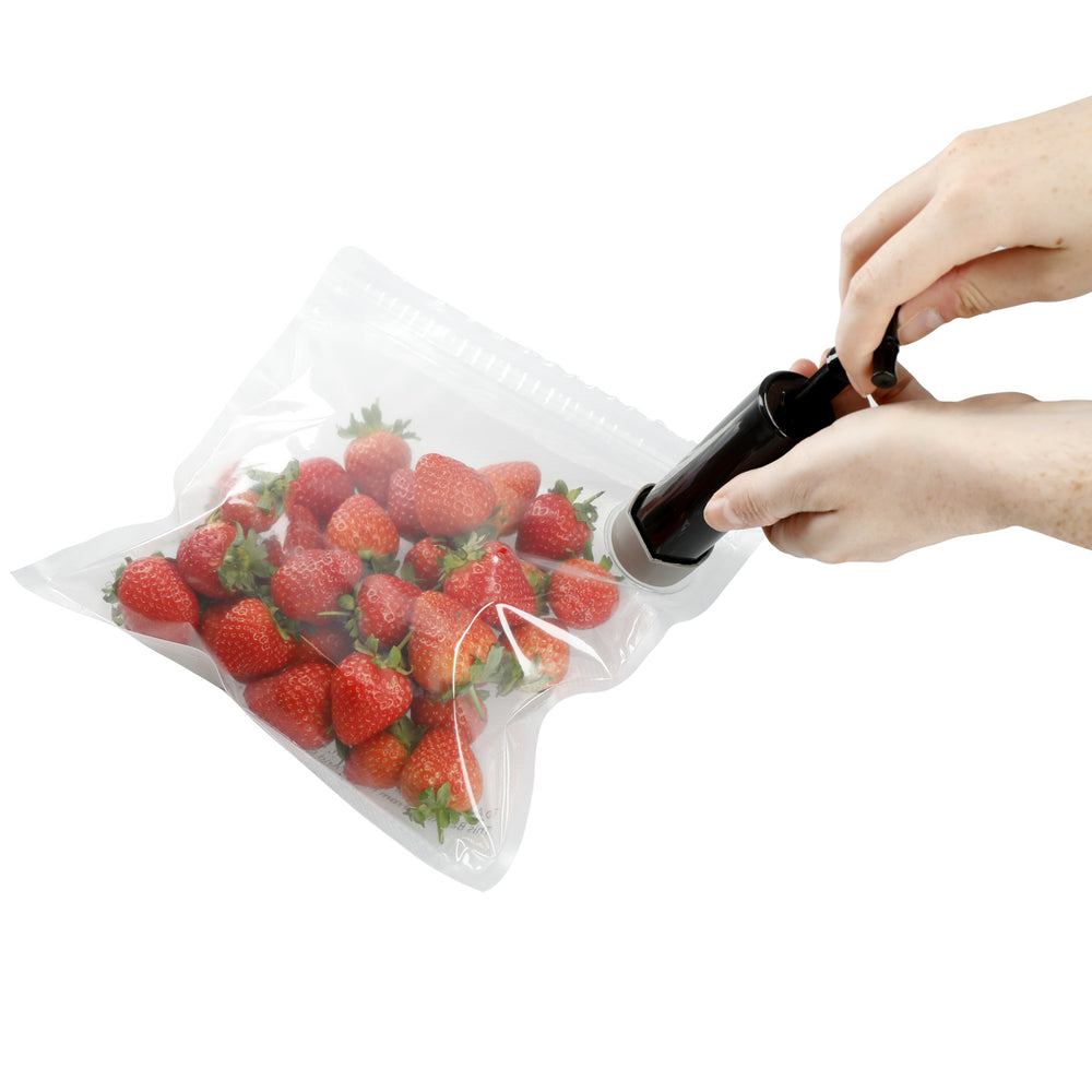 MasterClass Food Vacuum Sealer with 4 Reusable Polyethylene Food Bags, 24 x 24cm
