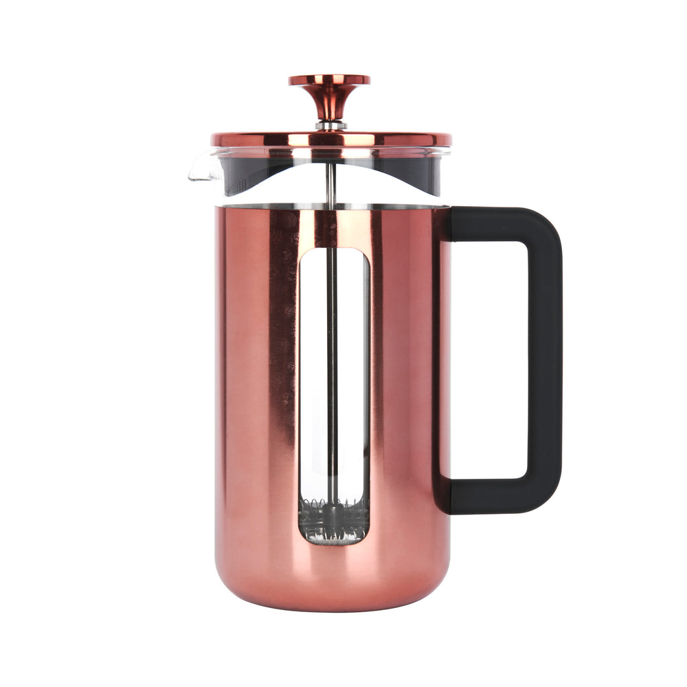 2pc Cafetière Set with Pisa 8-Cup Copper Cafetière and Stainless Steel Coffee Measuring Scoop