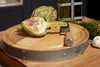 Industrial Kitchen Handmade Round Wooden Butcher's Block Chopping Board image 9