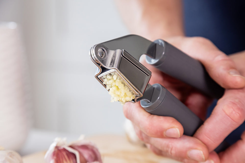 KitchenAid Soft Grip Garlic Press - Charcoal Grey