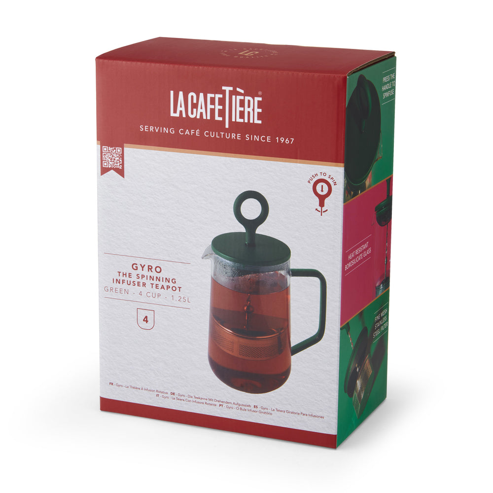 La Cafetière Gyro Spinfuser Teapot Green, 1.25L