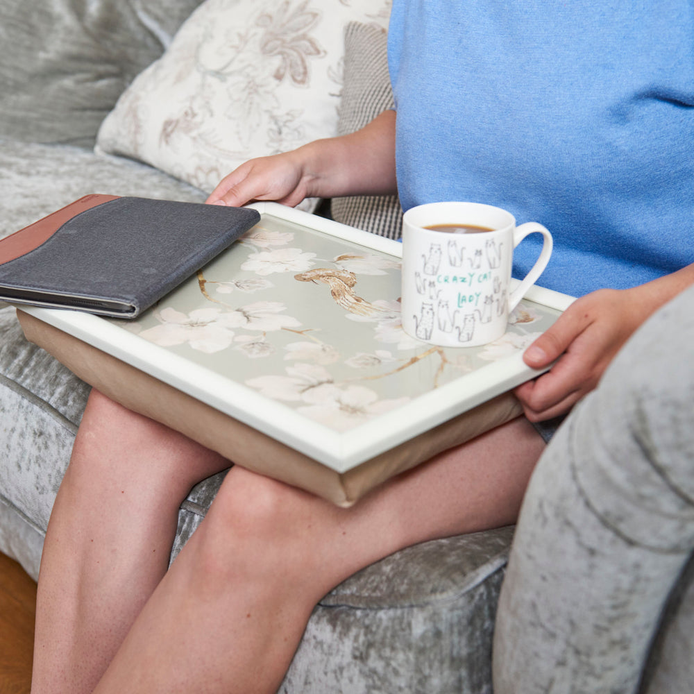 Creative Tops Duck Egg Floral Laptray