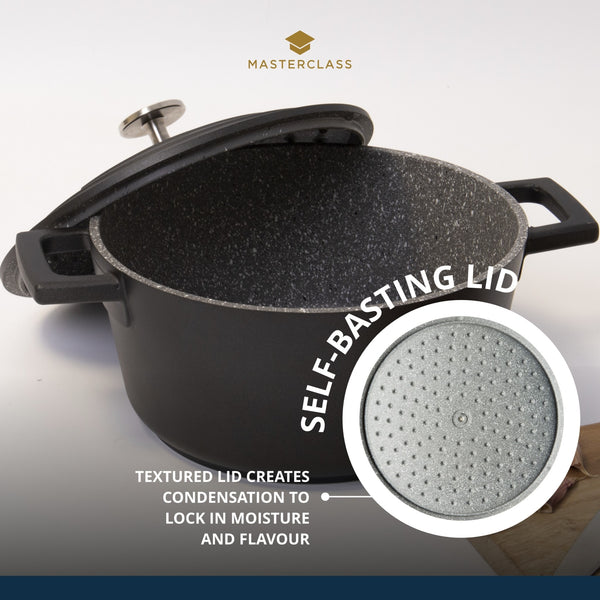 MasterClass Cast Aluminium Casserole Litre – 5 CookServeEnjoy Dish
