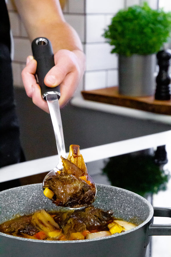 MasterClass Soft Grip Stainless Steel Cooking Spoon image 2