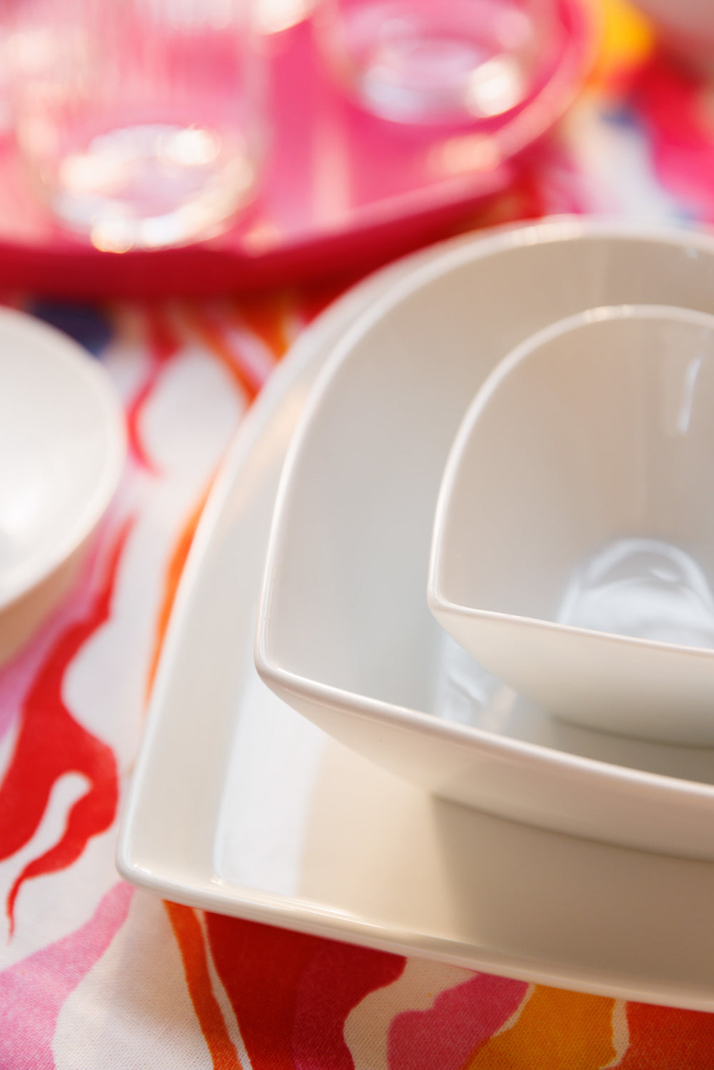 Mikasa Chalk Large Heart Porcelain Serving Bowl, 21cm, White