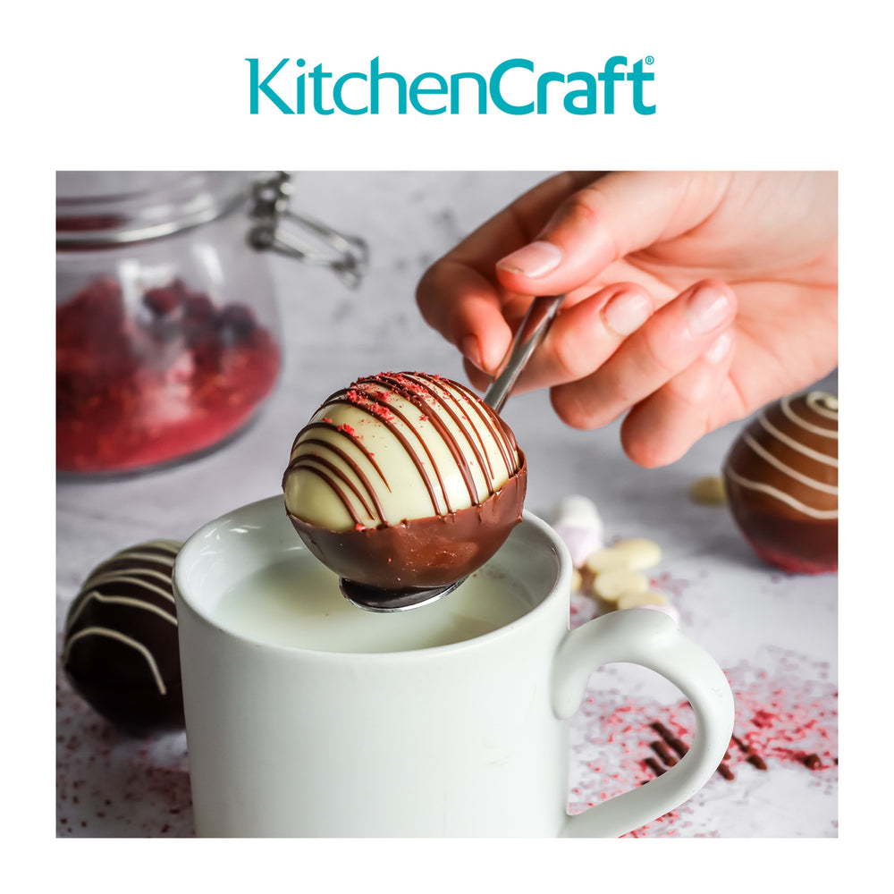 KitchenCraft Silicone Chocolate Bomb Moulds (Makes 6)