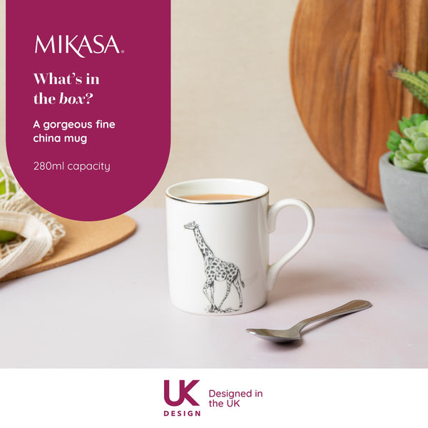 Mikasa Giraffe Straight-Sided Porcelain Mug, 280ml image 8