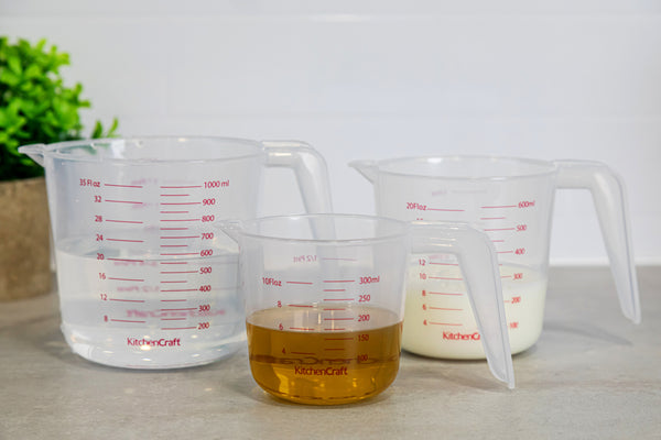 KitchenCraft Set of 3 Plastic Measuring Jugs image 2