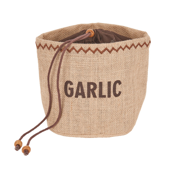 Natural Elements Hessian Garlic Storage Bag image 3