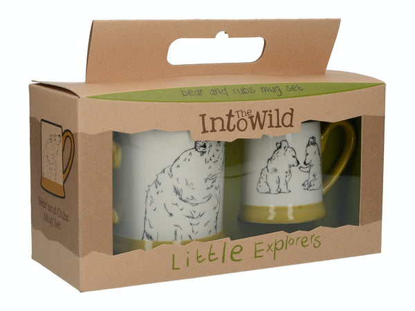 Creative Tops Into The Wild Little Explorer Bear Set Of 2 Mugs image 2