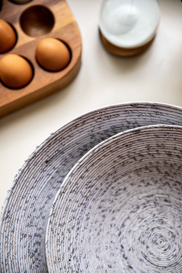 Natural Elements Fruit Bowl, Recycled Paper, Strong, Biodegradable and Reusable, 25cm image 6