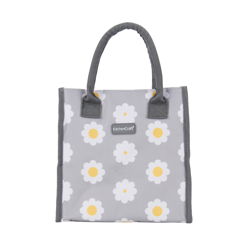KitchenCraft 4 Litre Retro Flower Dot Lunch / Snack Cool Bag