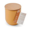 KitchenCraft Idilica Kitchen Canister with Beechwood Lid, 9 x 10cm, Yellow image 4