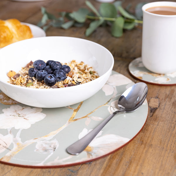 Creative Tops Duck Egg Floral Pack Of 4 Round Premium Placemats image 5