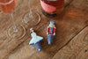 The Nutcracker Collection Christmas Novelty Bottle Stoppers, Silicone, Multi Colour