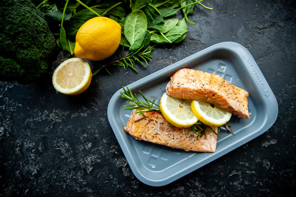 MasterClass Smart Ceramic 5-Piece Stackable Bakeware Set with Chemical-Free Non-Stick image 5