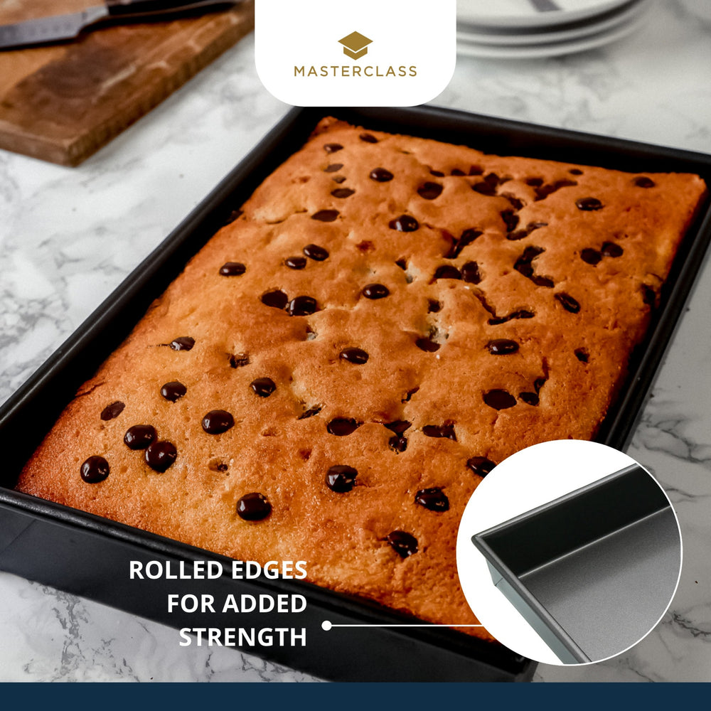 MasterClass Non-Stick Rectangular Deep Pan, 35cm x 24cm