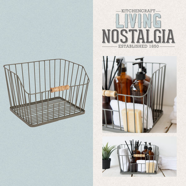 KitchenCraft Living Nostalgia Large Wire Storage Basket image 8