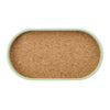 KitchenCraft Idilica Oval Serving Tray with Cork Veneer Base, 38 x 20cm image 1