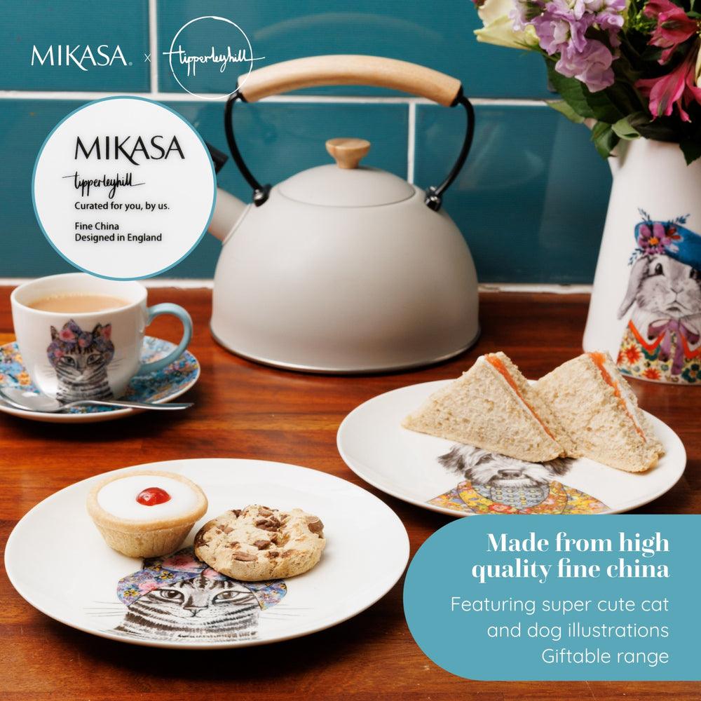 Mikasa x Tipperleyhill 2-Piece Fine China Side Plate Set, 21cm