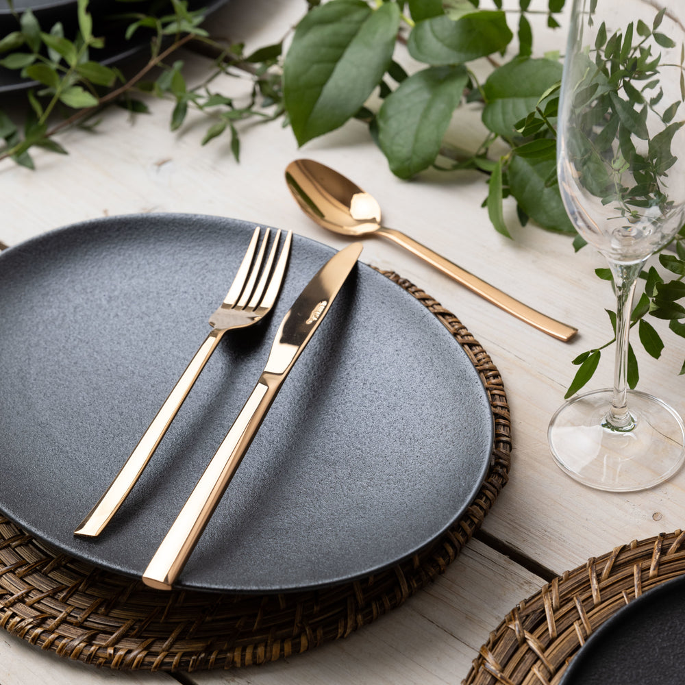 Mikasa Ciara Diseno 16 Piece Cutlery Set PVD Copper