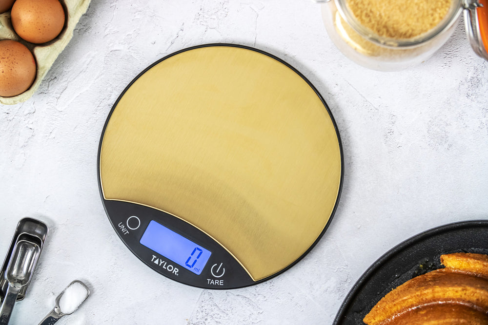 Taylor Pro Digital Dual 5Kg Kitchen Scales - Black & Brass