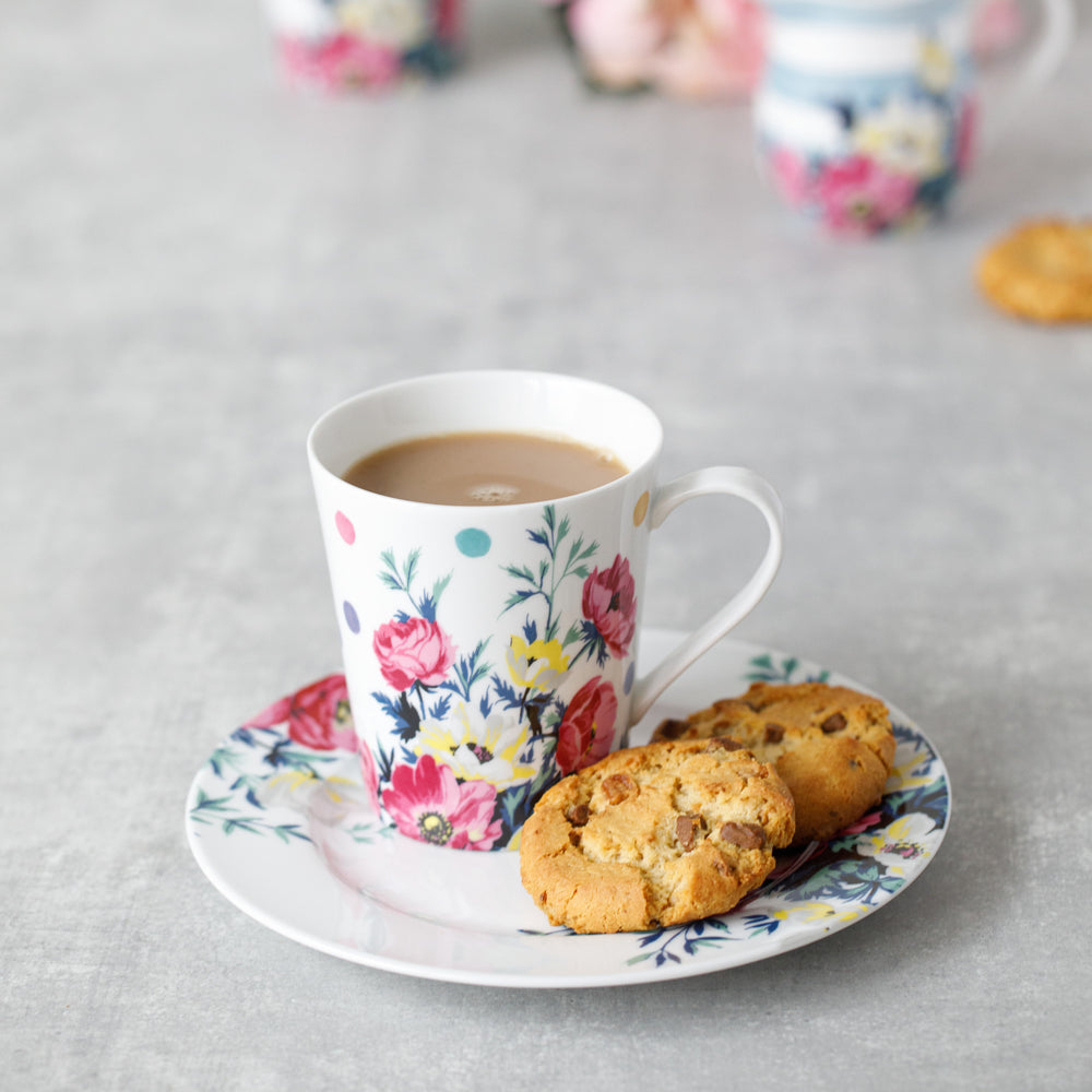 Mikasa Clovelly Porcelain 330ml Nautical Conical Mug