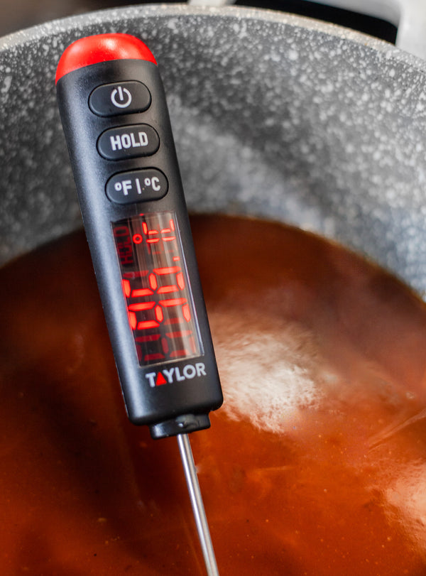 Taylor Pro Digital Food Thermometer Probe with Bright LED Display, Plastic / Stainless Steel - Black image 8