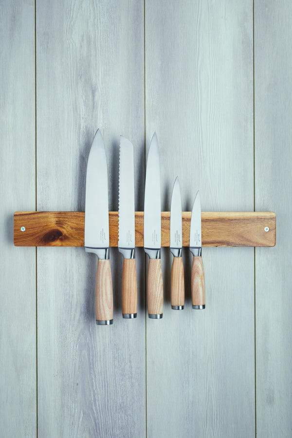 Natural Elements Acacia Wood Magnetic Knife Holder image 2