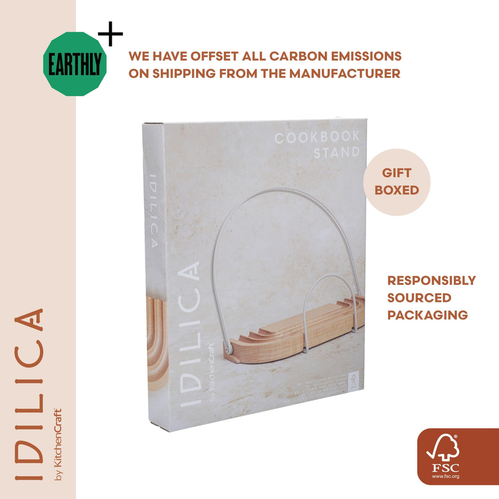 KitchenCraft Idilica Beechwood Cookbook / Tablet Stand