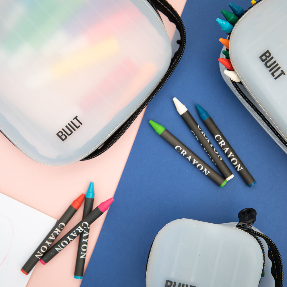 3pc Reusable Silicone On-The-Go Zipped Storage Pouch Set with 16cm Pouch, 9cm Pouch and 6cm Pouch